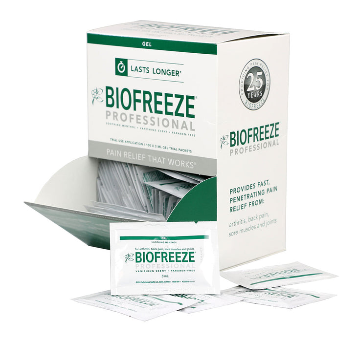 BioFreeze 11-1036-100 Professional Green Gel, 3 Gm Gravity Feed Dispenser, Box Of 100