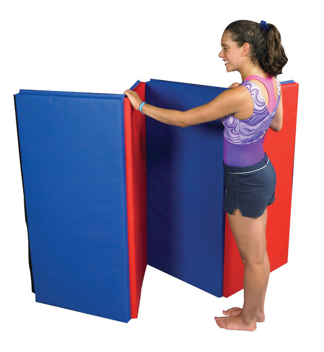 CanDo 705V 4X5X2 Accordion Mat - 2" Pu Foam With Cover - 5' X 4' - Specify Single Color