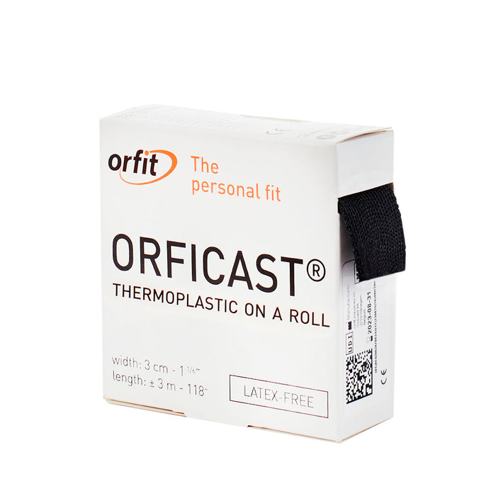 Orfit 4030Z Orficast Thermoplastic Tape, 1" X 9', Black