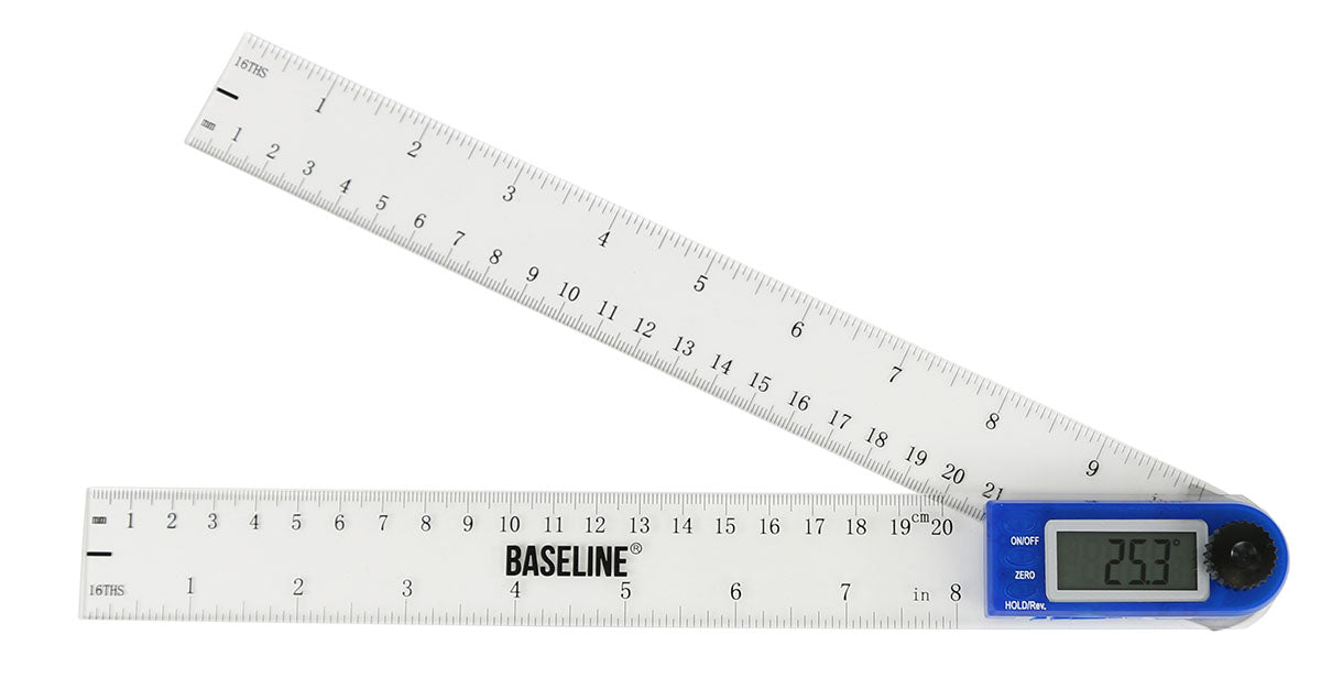 Baseline 12-1049 Digital Plastic 360 Degree 10 Inch Goniometer