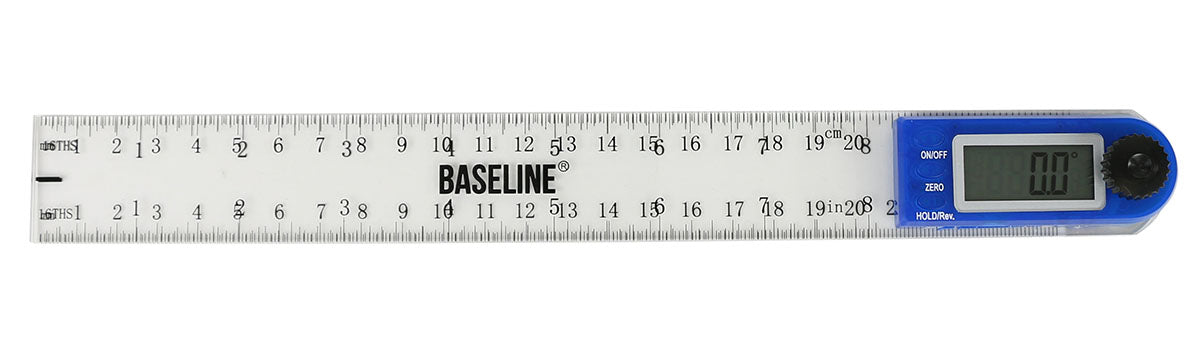 Baseline 12-1049 Digital Plastic 360 Degree 10 Inch Goniometer