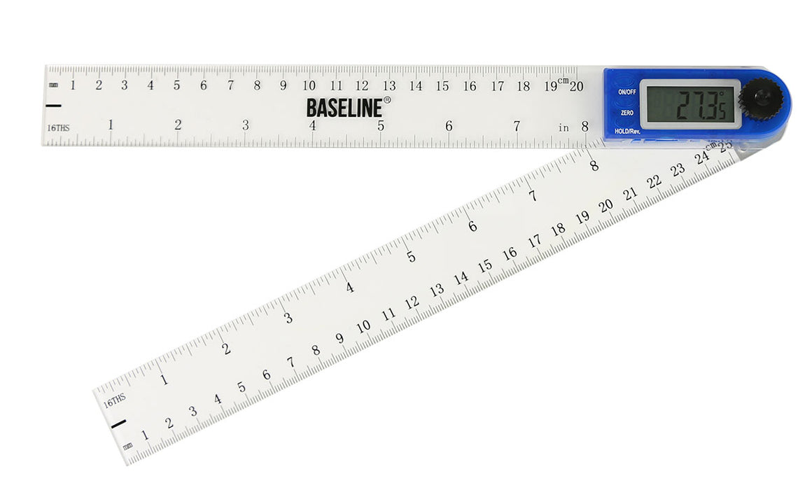 Baseline 12-1049 Digital Plastic 360 Degree 10 Inch Goniometer