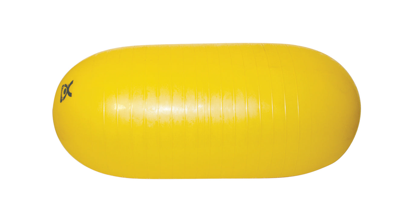 CanDo AB6540-YELLOW Inflatable Exercise Straight Roll - Yellow - 16" Dia X 35" L (40 Cm Dia X 90 Cm L)