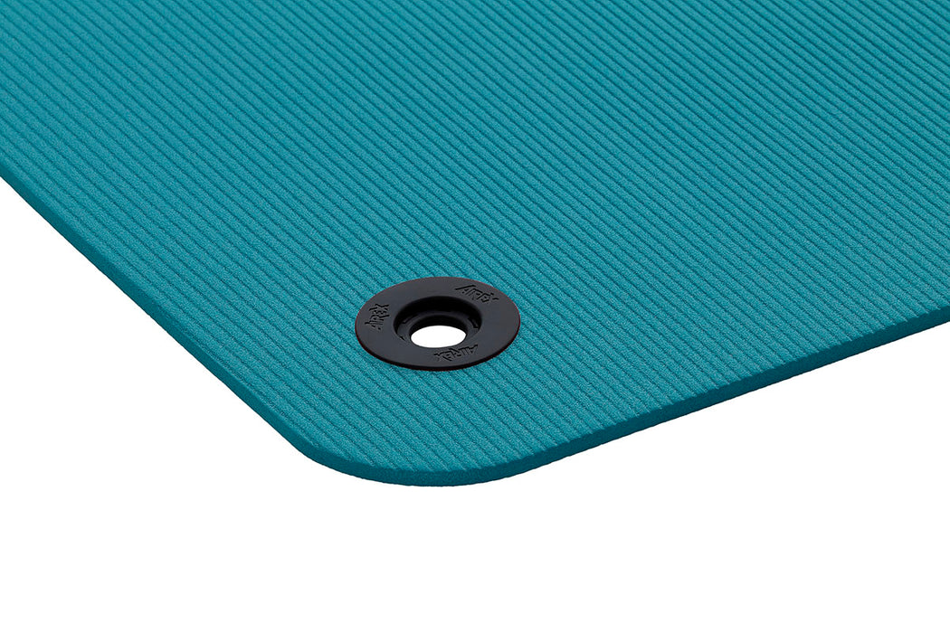 Airex 32-1247A-EYE Exercise Mat, Fitline 180, 71" X 24" X 0.4", Aqua, Eyelets