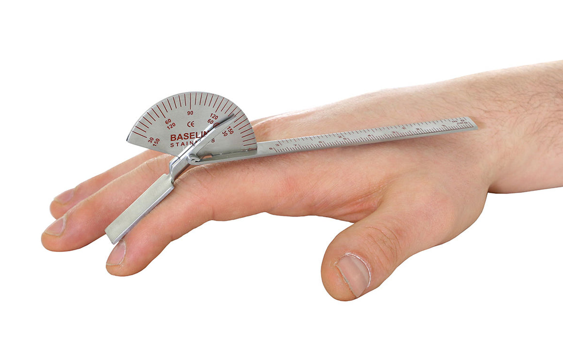 Baseline A871079-87IKO Finger Goniometer - Metal - Standard - 6 Inch