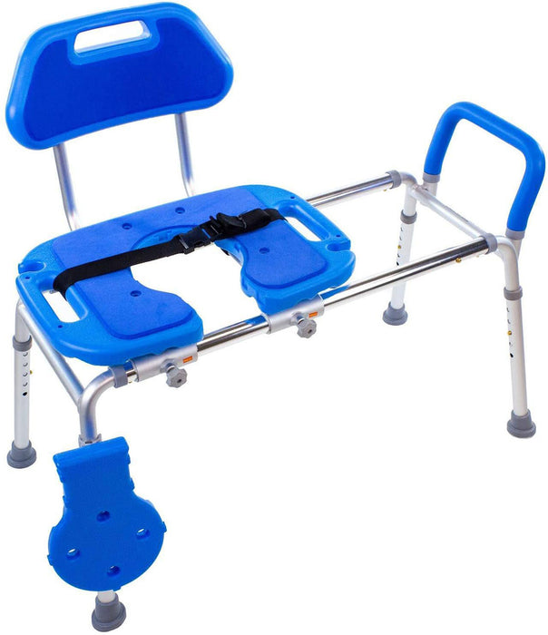 Platinum Health PBE1001 Hydroglyde Sliding Bath Bench, Blue