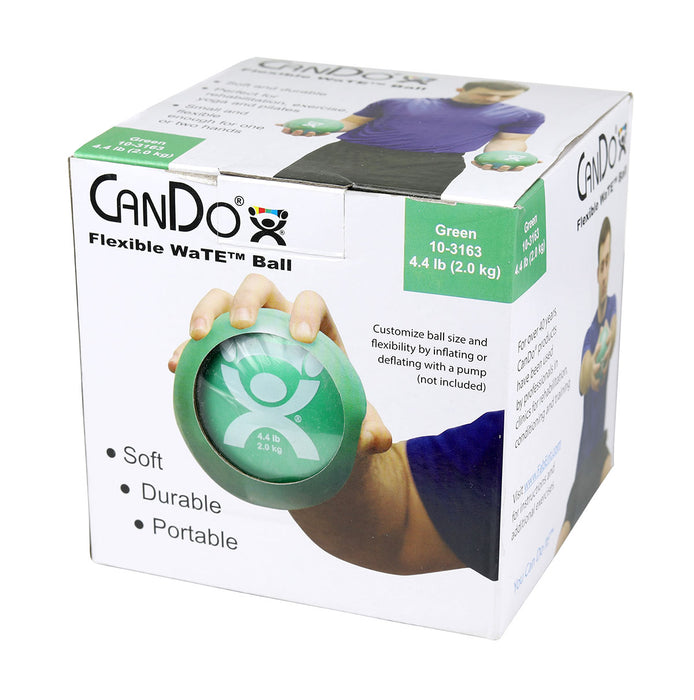 CanDo MD1040 Wate Ball - Hand-Held Size - Green - 5" Diameter - 4.4 Lb