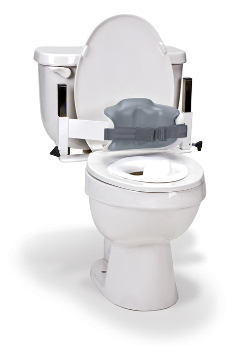 Columbia TCL-4410L Toilet Support - Low Back (Safety Belt & Reducer Ring) - Padded - Large