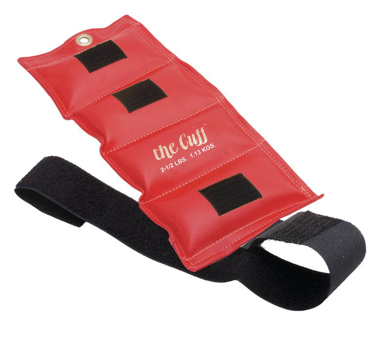 the Cuff 10-2506 Deluxe Ankle And Wrist Weight, Red (2.5 Lb.)