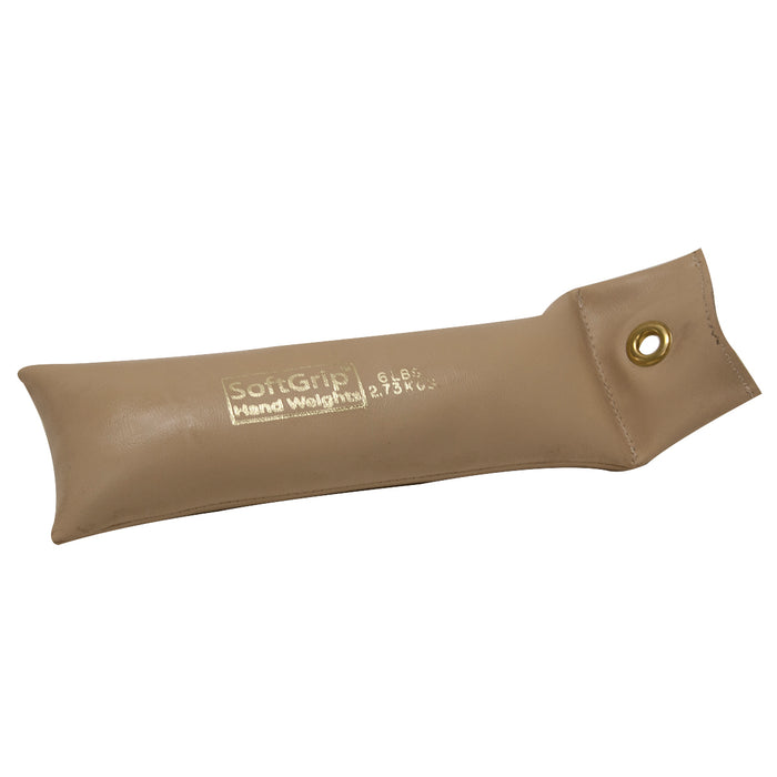 CanDo 10-0358-1 Softgrip Hand Weight - 6 Lb - Tan