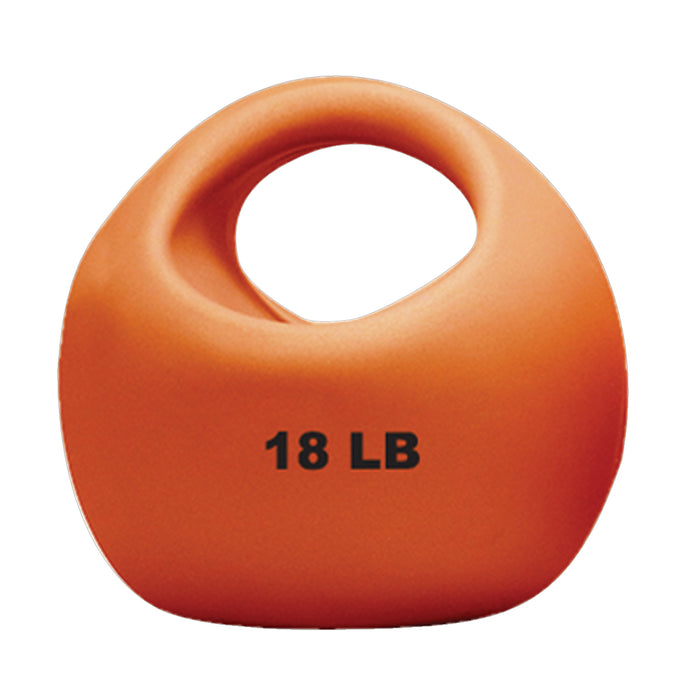 CanDo MD1418 One Handle Medicine Ball - 18 Lb - Gold