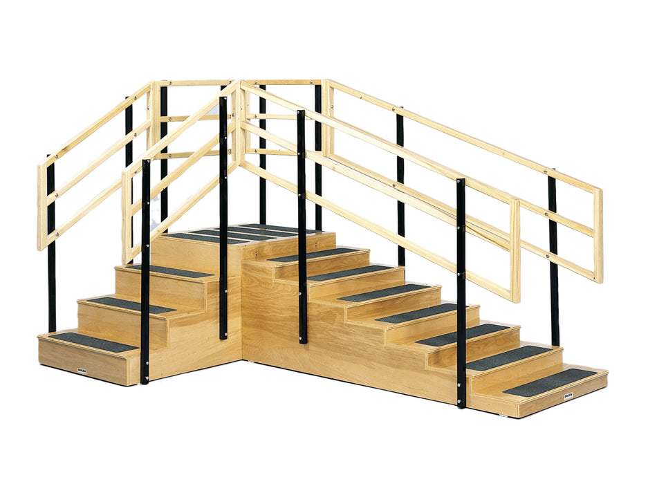 CanDo 15-4205 Training Stairs, Convertible, 4 And 8 Steps With Platform, 36" X 36" Platform