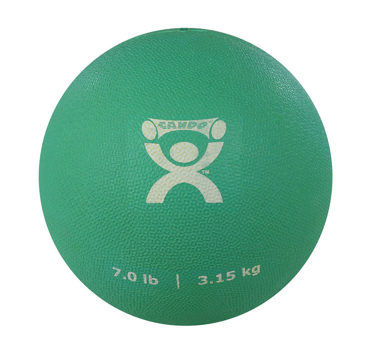 CanDo RPT01-7LB-200 , Soft And Pliable Medicine Ball, 7" Diameter, Green, 7 Lbs.