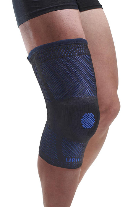 Uriel 422EB XL Genusil Rigid Knee Sleeve, Patella Support, X-Large, Blue