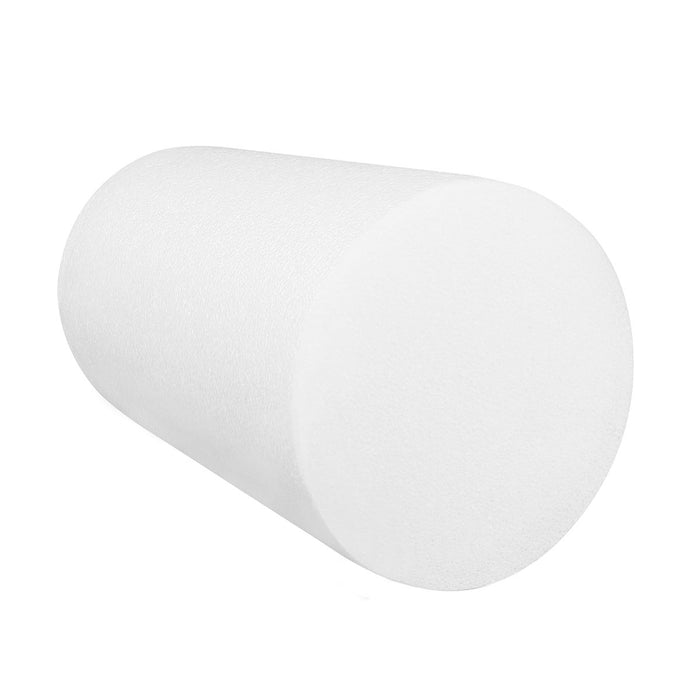 CanDo 30-2261 Foam Roller - Jumbo - White Pe Foam - 8" X 12" - Round