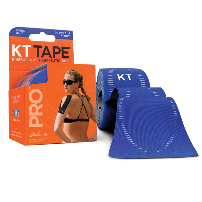 KT Tape 25-3422 Pro, Precut 2" X 20', Blue