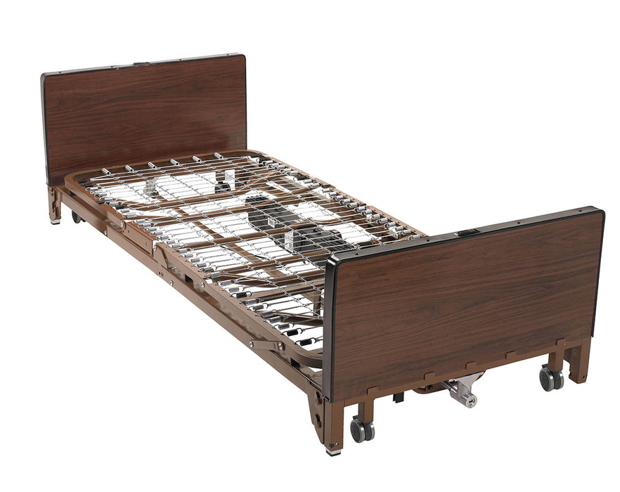 Drive 15235bv-fr , Delta Ultra Light Full Electric Low Hospital Bed With Full Rails