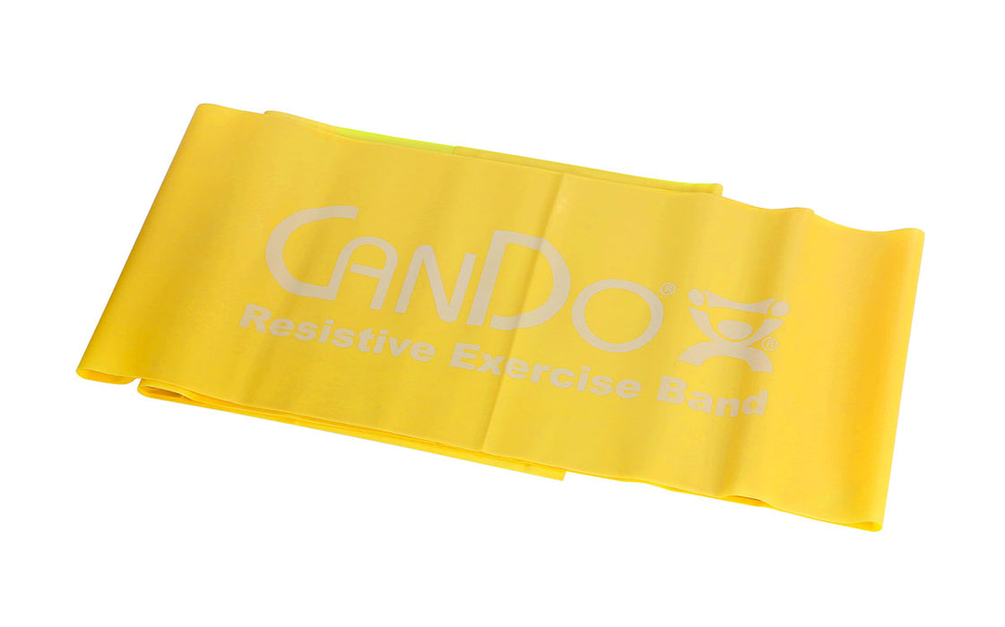 CanDo 10-6457 Low Powder Exercise Band - 5' Length - Gold - Xxx-Heavy