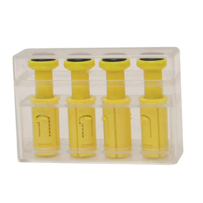 CanDo 10-3751-4 Digi-Flex Multi, 4 Additional Finger Buttons With Box, Yellow (X-Light)