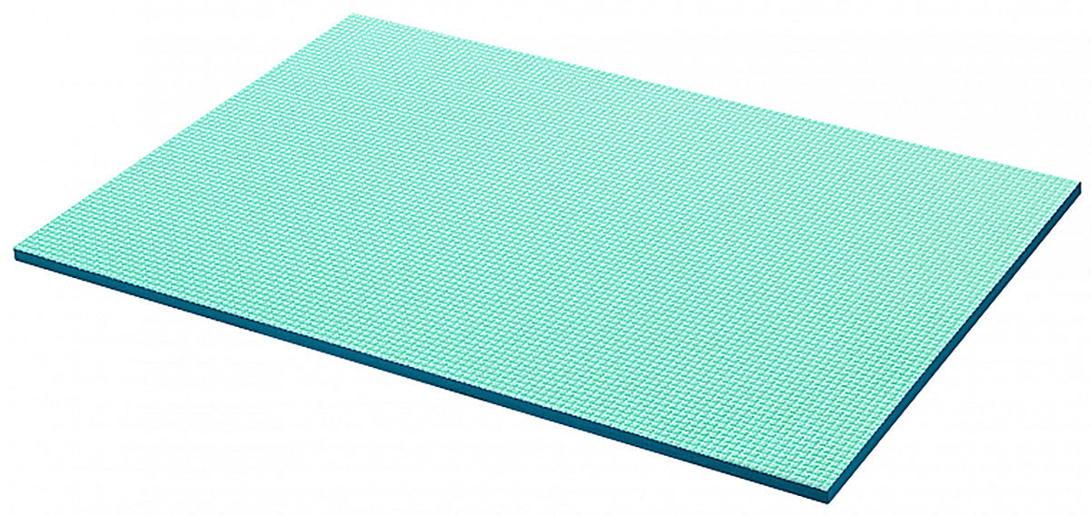 Airex 32-1227WB Exercise Mat, Titania 200, 79" X 49" X 1.25", Water Blue