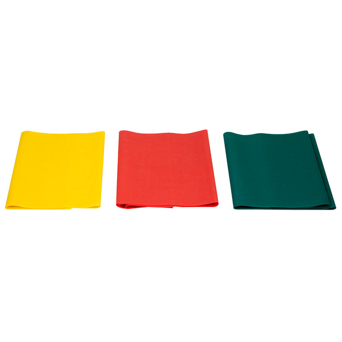 CanDo 10-5680 Latex-Free Exercise Band - Pep Pack - Easy (Yellow, Red, Green)