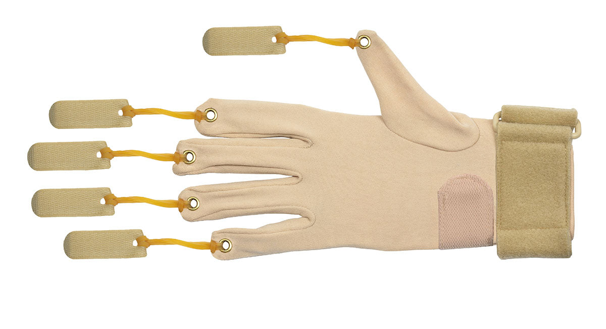 CanDo Deluxe thumb- s/m right Deluxe With Thumb Finger Flexion Glove, S/M Right