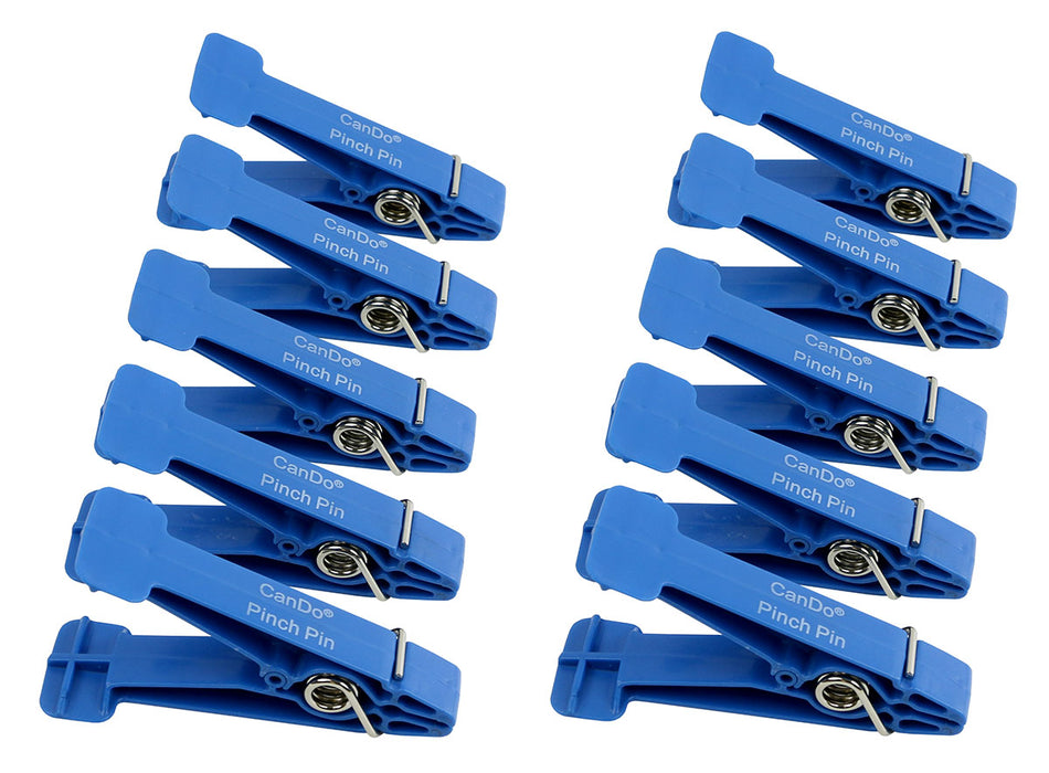 CanDo 12 LB Graded Pinch Finger Exerciser, Replacement Pinch Pins, Set Of 10, Blue (Heavy)