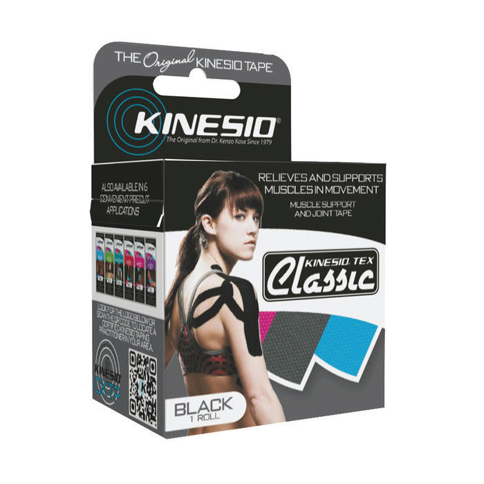 Kinesio 24-4893 Tape, Tex Classic, 2" X 4.4 Yds, Black, 1 Roll