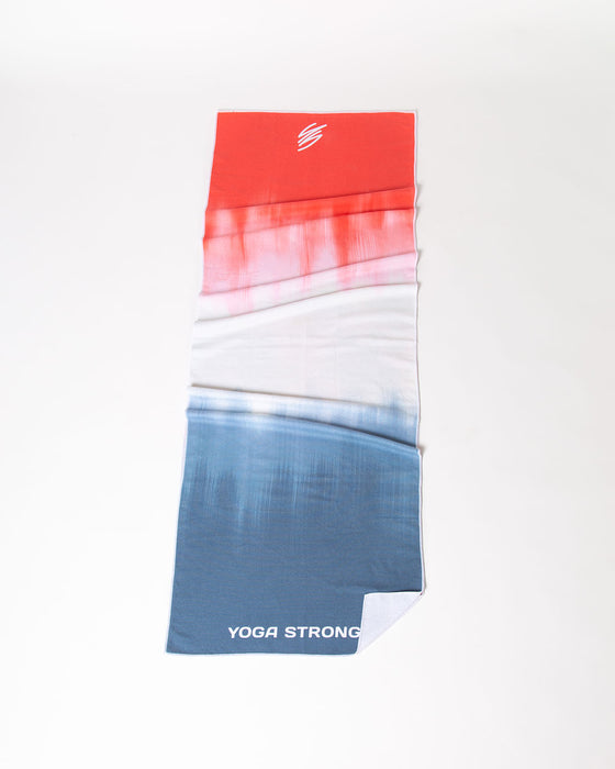 Yoga Strong H3010T , Anti Slip Towel, Red/White/Blue