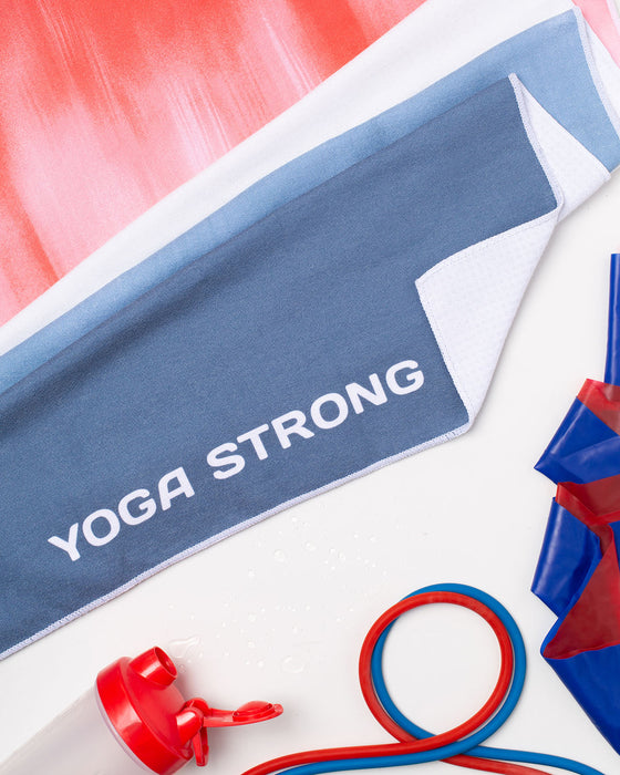 Yoga Strong H3010T , Anti Slip Towel, Red/White/Blue