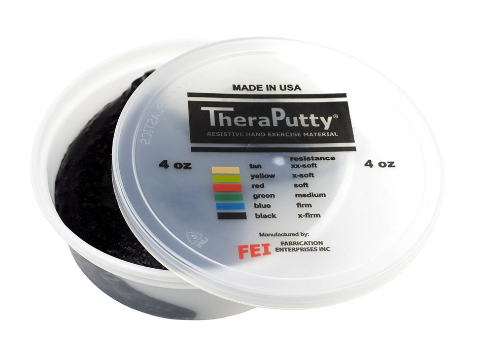 TheraPutty FAB 1607 SPMRC Cando Antimicrobial Exercise Material - 6 Oz - Black - X-Firm