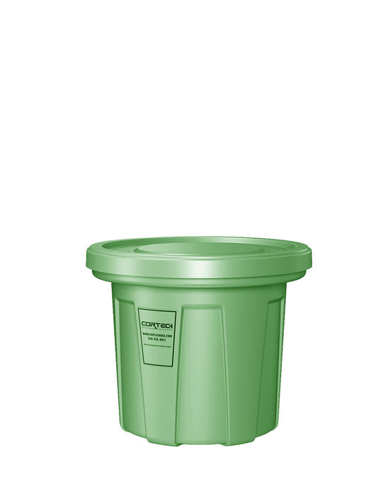 Cortech USA 20783FR Flame Retardant Receptacle W/Lid, Green, 20 Gal