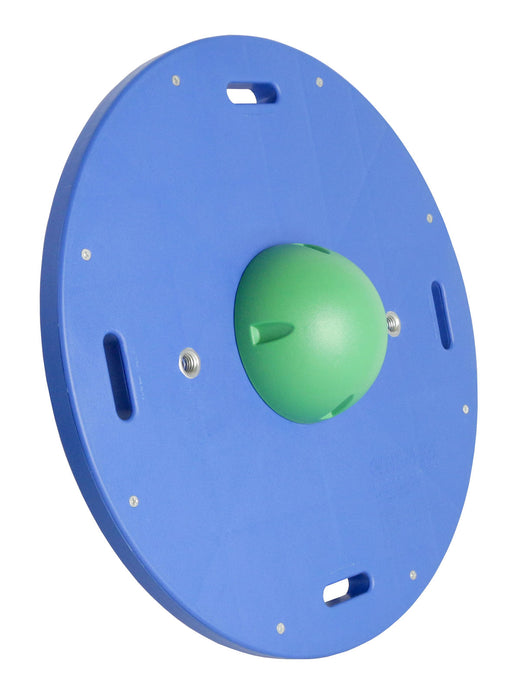 CanDo 10-2022 Balance Board Combo 16" Circular Wobble/Rocker Board - 2" Height - Green