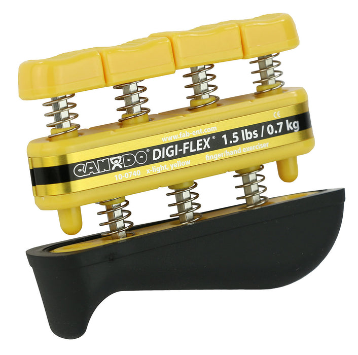 CanDo 10-0740FEI Digi-Flex Hand Exerciser - Yellow, X-Light - Finger (1.5 Lb) / Hand (5.0 Lb)