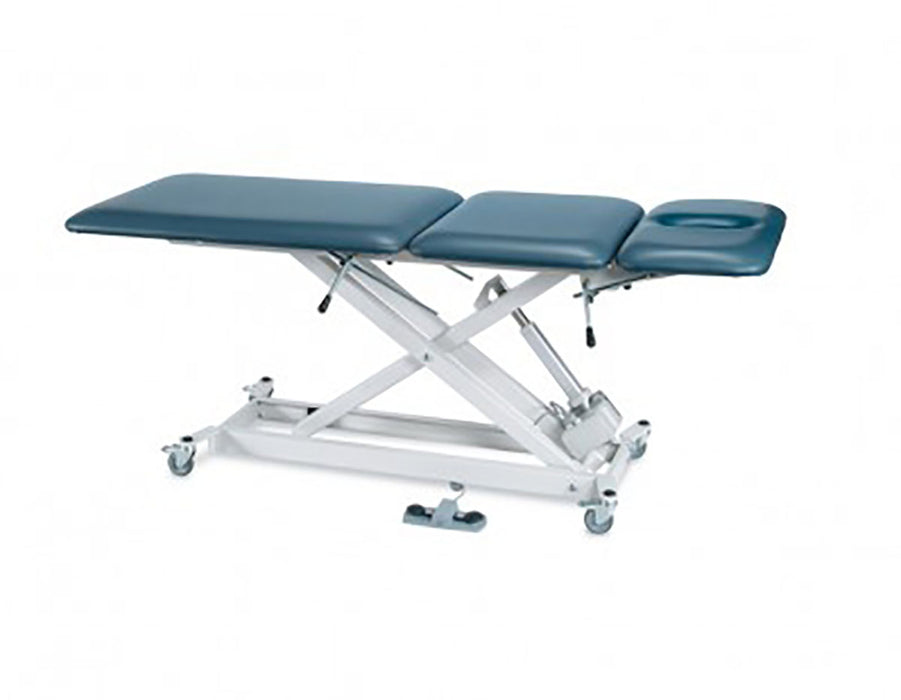 Tri W-G TG83500SX Treatment Table, Motorized Hi-Lo Sx 3 Section, Fixed Center, 27" X 76", W/ Casters