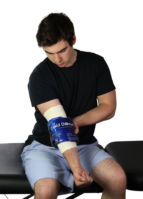 Relief Pak 11-1532-10 Cold N' Hot Donut Compression Sleeve - Medium (For 10-15" Circumference) - Case Of 10
