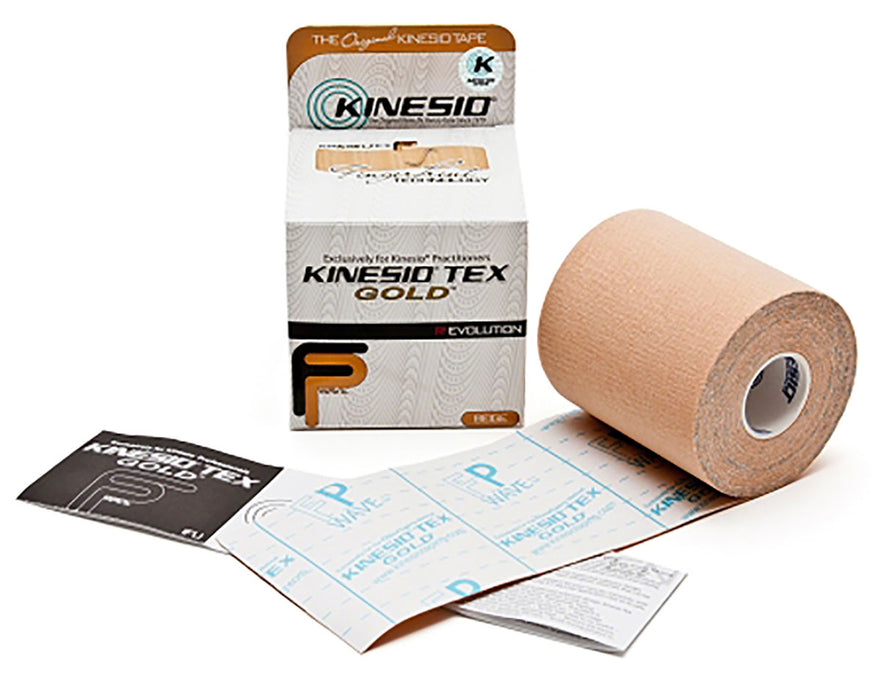 Kinesio 755 0006 Tape, Tex Gold Fp, 3" X 5.5 Yds, Beige, 4 Rolls