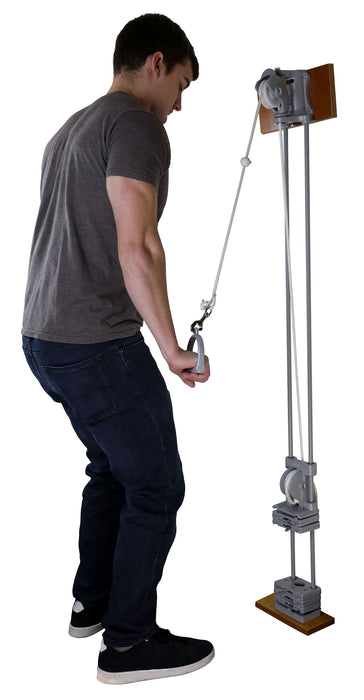 CanDo SH5080-1 Chest Weight Pulley System - Single Handle (Mid) - One Tower - 5 X 2.2 Lb Weights