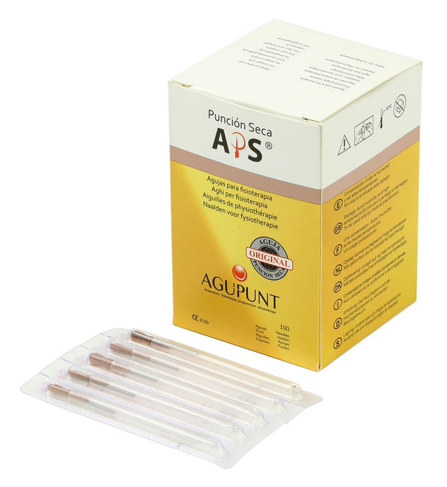 Agupunt A1043P Aps, Dry Needle, 0.25 X 30Mm, Brown Tip, Box Of 100