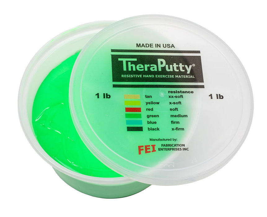 TheraPutty FAB 1705-FR Cando Scented Exercise Material - 1 Lb - Apple - Green - Medium