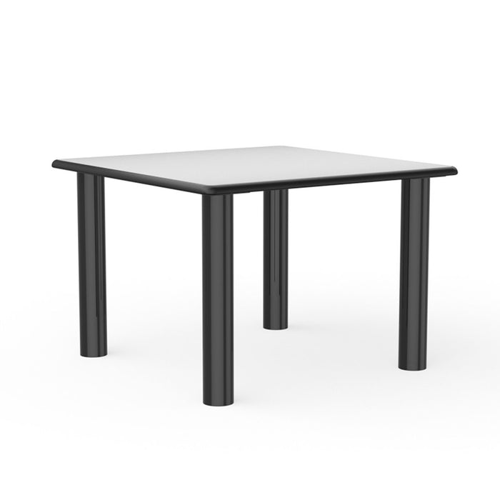 Cortech USA 42SDPS Table, Square Dura-Edge, Plain Top, Steel-Legs, 42" X 42"