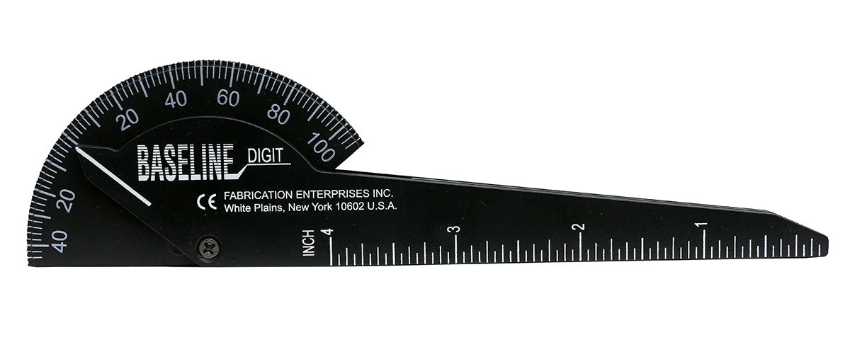 Baseline 5K Finger Goniometer - Plastic - 1-Finger Design - 6 Inch