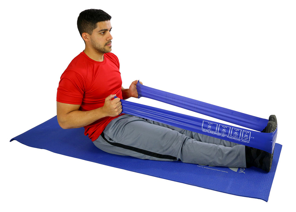 CanDo DIGIBAND-BL BOX Accuforce Exercise Band - 6 Yard Roll - Blue - Heavy