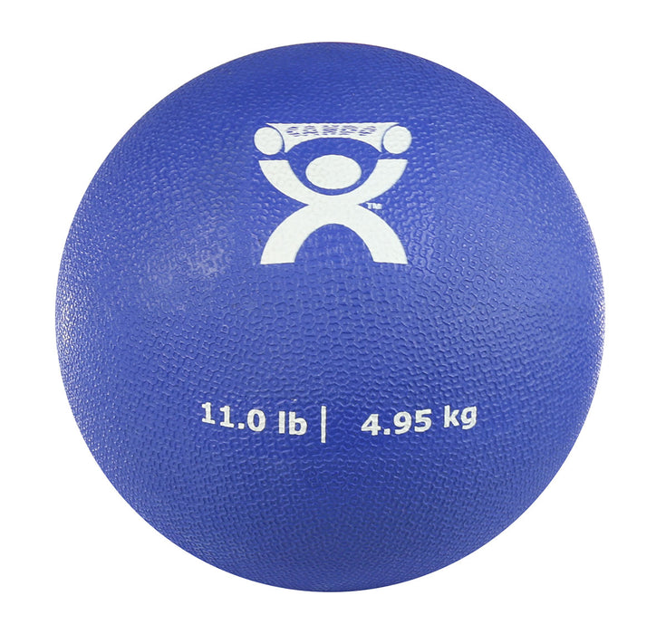 CanDo RPT01-11LB-200 , Soft And Pliable Medicine Ball, 7" Diameter, Blue, 11 Lbs.