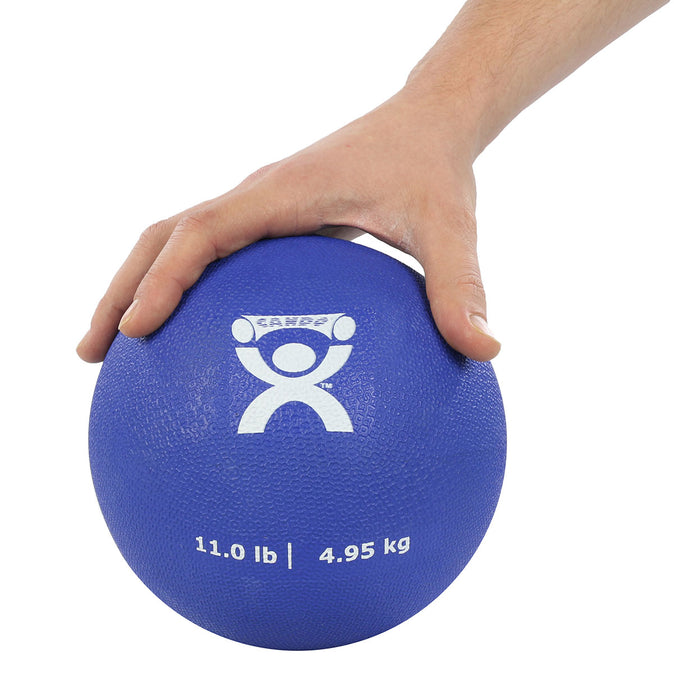 CanDo RPT01-11LB-200 , Soft And Pliable Medicine Ball, 7" Diameter, Blue, 11 Lbs.