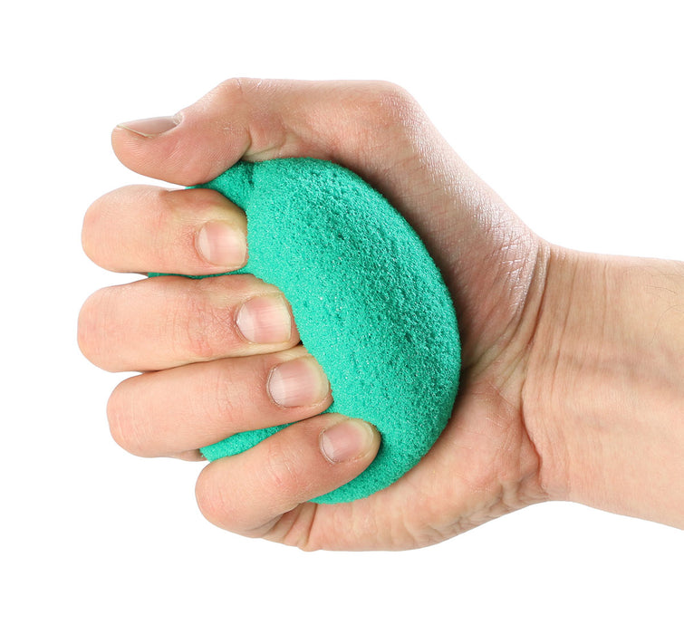 CanDo 10-0778-12 Memory Foam Squeeze Ball - 3.5" Diameter - Green, Medium, Dozen