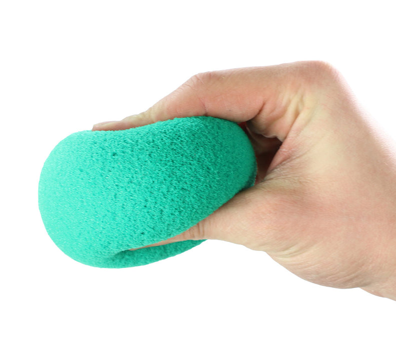 CanDo 10-0778-12 Memory Foam Squeeze Ball - 3.5" Diameter - Green, Medium, Dozen