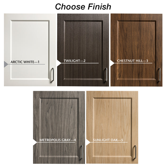 Clinton 15-4598 , Fashion Finish Wall Cabinet, 2 Doors, 48" X 12" X 24"