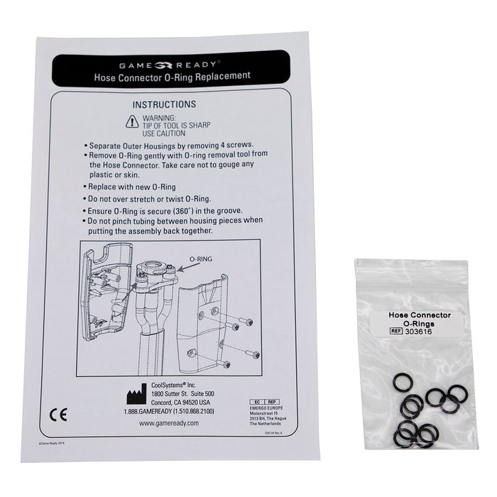 Game Ready 13-2616 Grpro 2.1 Accessory - Hose Replacement O-Rings (Includes 10 O-Rings)