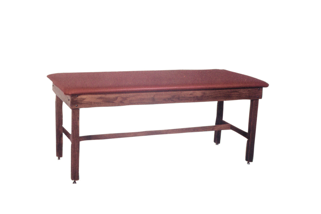 CanDo 411SP/15-1002 Wooden Treatment Table - H-Brace, Upholstered, 72" L X 30" W X 30" H